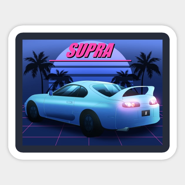 Toyota Supra Sticker by SenpaiLove